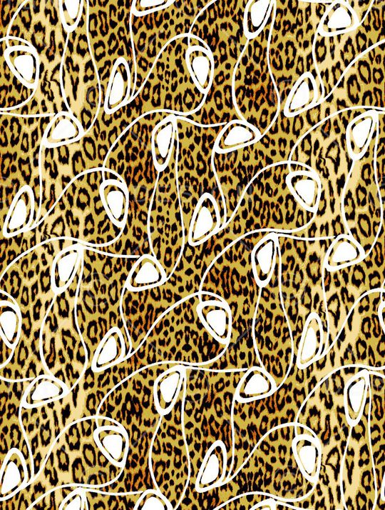 动物纹印花华亿平台图片