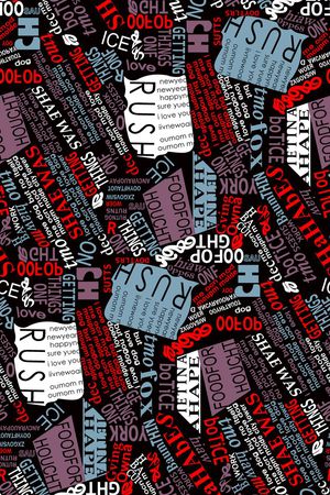 字母组合印花华亿平台图片