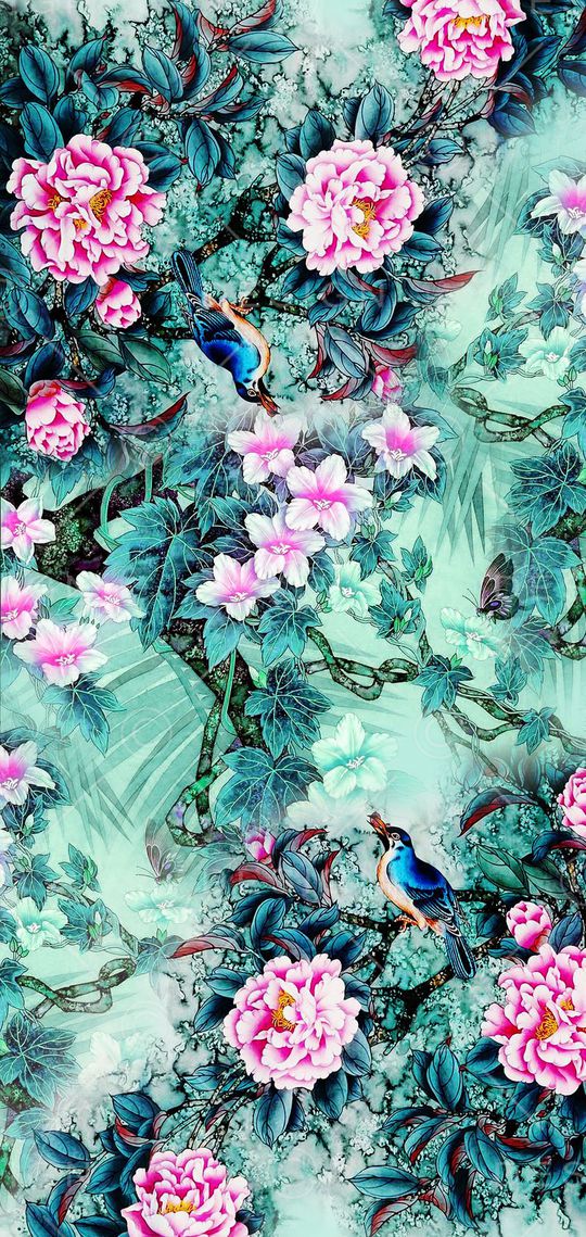 中国风印花华亿平台图片