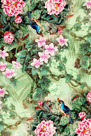 中国风印花华亿平台图片