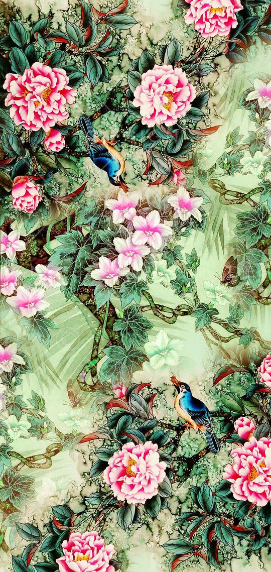 中国风印花华亿平台图片