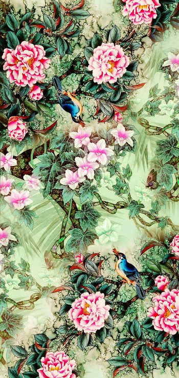 487169-梦幻花卉长巾系列