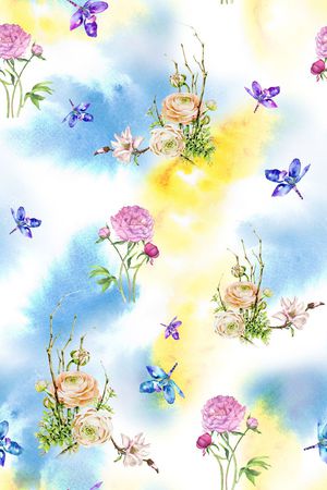 清新印花华亿平台图片