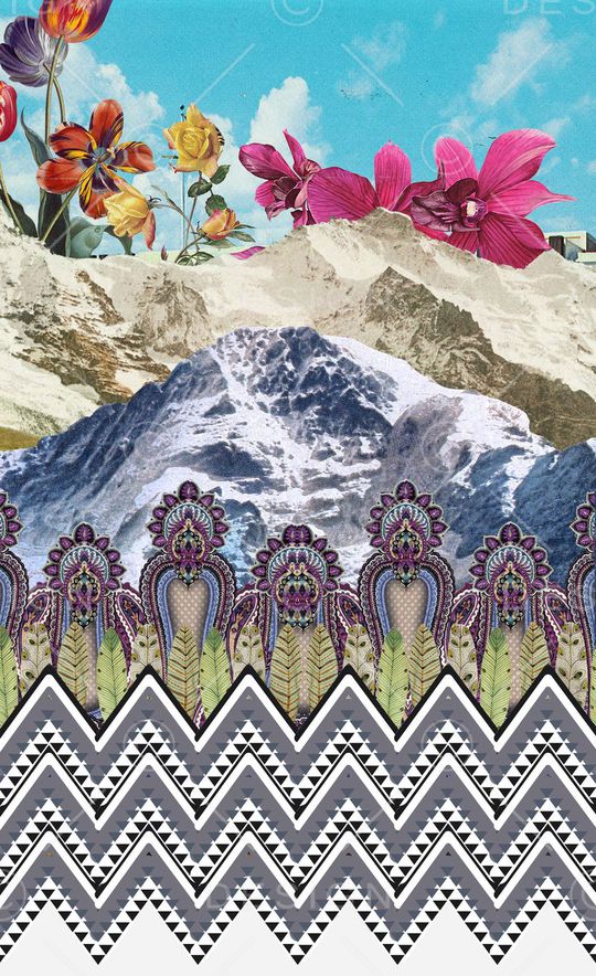 潮流时尚印花华亿平台图片