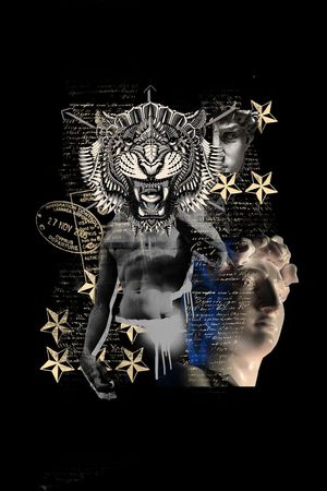 潮流时尚印花华亿平台图片