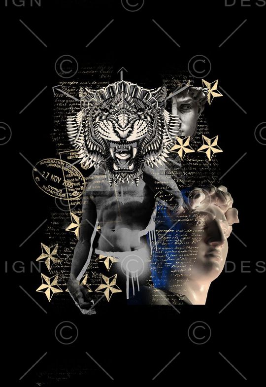 潮流时尚印花华亿平台图片