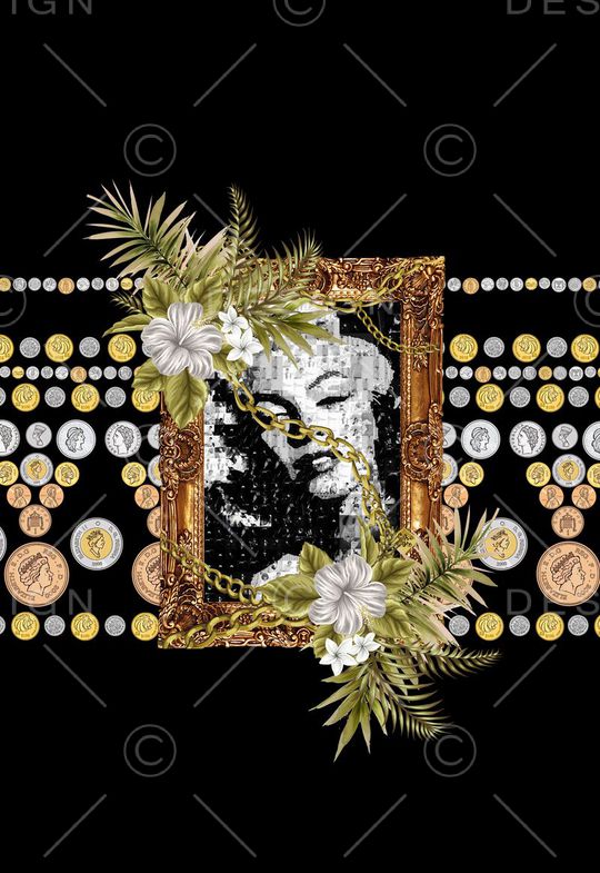 潮流时尚印花华亿平台图片