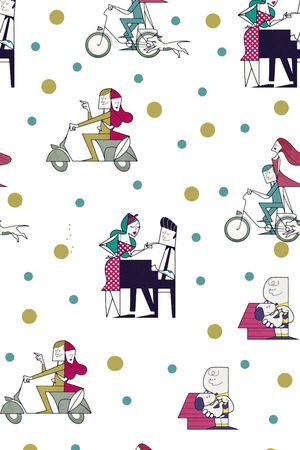 人物印花华亿平台图片