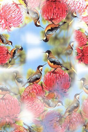 中国风印花华亿平台图片