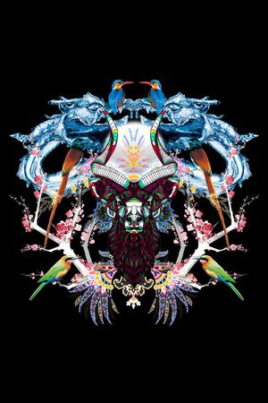 潮流时尚印花华亿平台图片