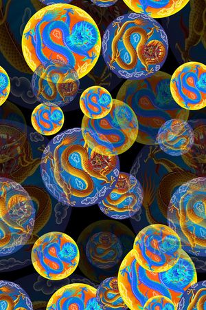 中国风印花华亿平台图片