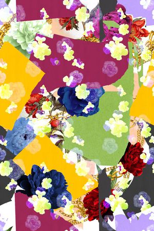 复古抽象印花华亿平台图片