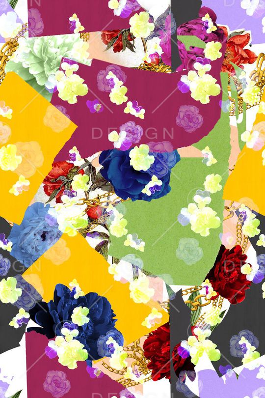 复古抽象印花华亿平台图片