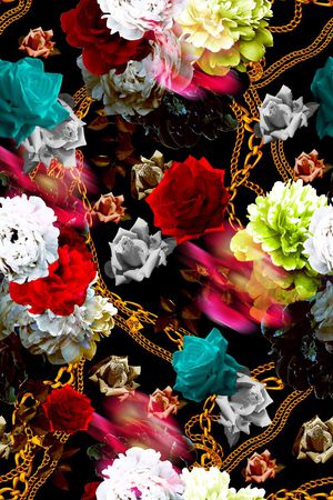 复古印花华亿平台图片