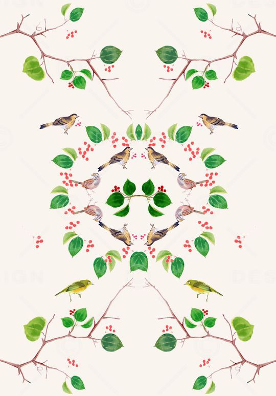 田园风印花华亿平台图片