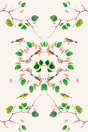 田园风印花华亿平台图片