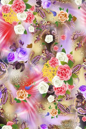 抽象印花华亿平台图片