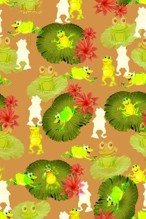 青蛙印花华亿平台图片