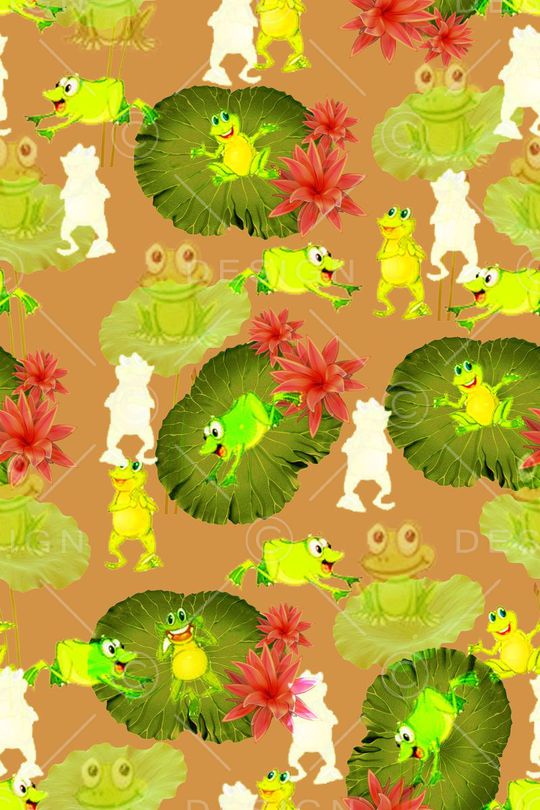 青蛙印花华亿平台图片