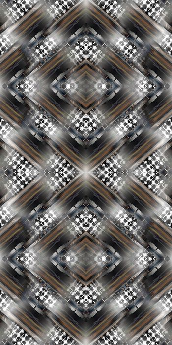 487519-大牌抽象几何圆点格子   男女装秋