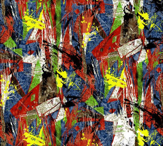 几何印花华亿平台图片