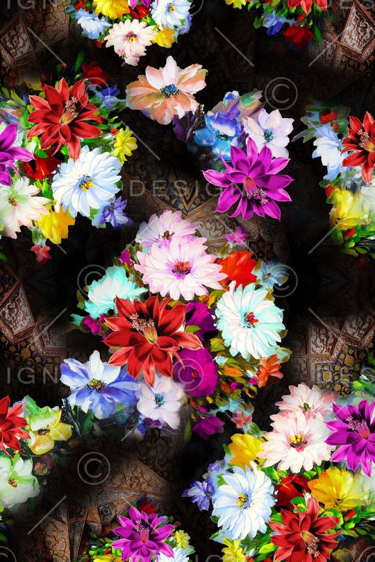 散花印花华亿平台图片