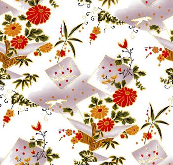 487606-节俭之美方 块补丁 逗号点 花朵