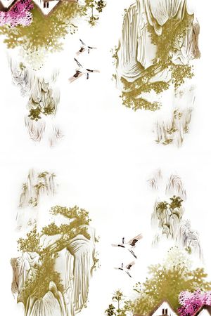 中国风印花华亿平台图片