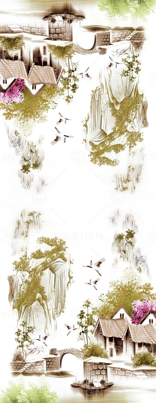 中国风印花华亿平台图片