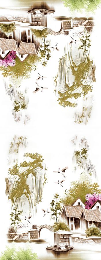 中国风印花华亿平台图片