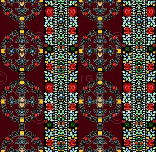 钻石宝石印花华亿平台图片