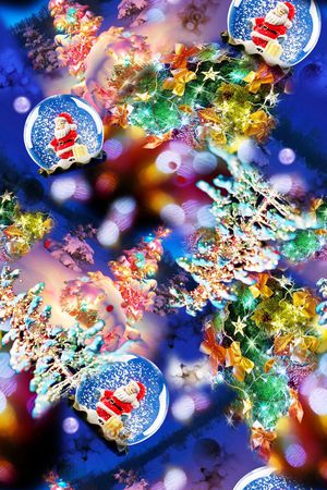 水晶圣诞树印花华亿平台图片