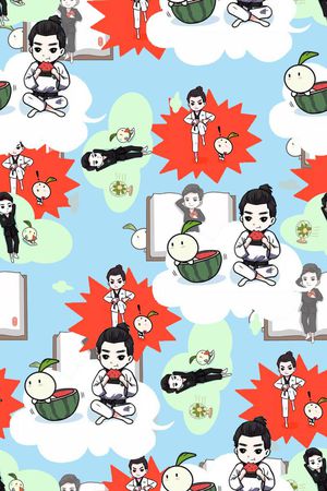 创意服装面料印花华亿平台图片