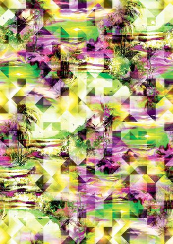 487942-原创时尚几何棕榈树华亿平台