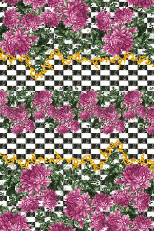 中西结合印花华亿平台图片