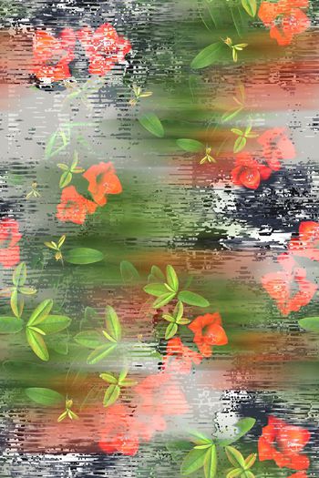 487953-原创时尚大牌肌理花卉秋冬华亿平台