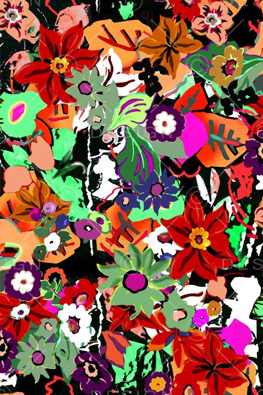 花朵印花华亿平台图片