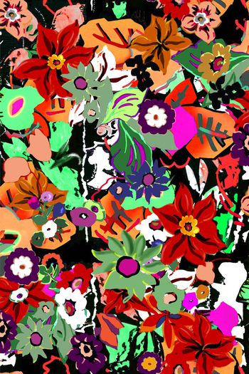 花朵印花华亿平台图片