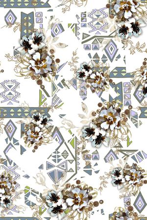 装饰花卉印花华亿平台图片