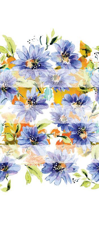 488089-原创定位条纹花卉