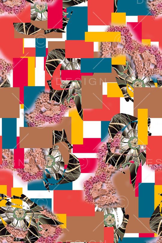 色块印花华亿平台图片