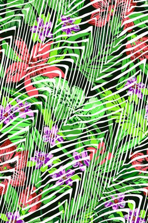 斑马纹印花华亿平台图片