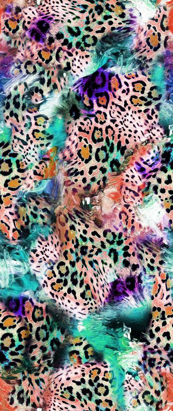 488338-时尚 动物纹 豹纹 丝巾 围巾  