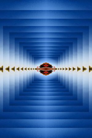 方形印花华亿平台图片