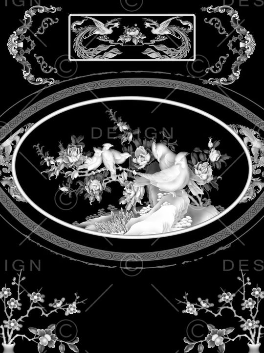 中国风印花华亿平台图片