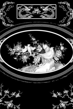 中国风印花华亿平台图片