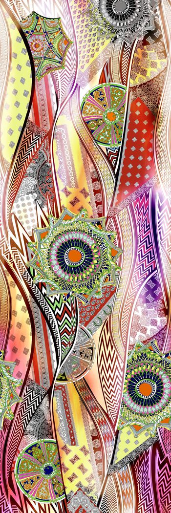 抽象印花华亿平台图片