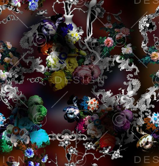 中国风印花华亿平台图片