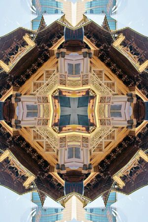 抽象印花华亿平台图片