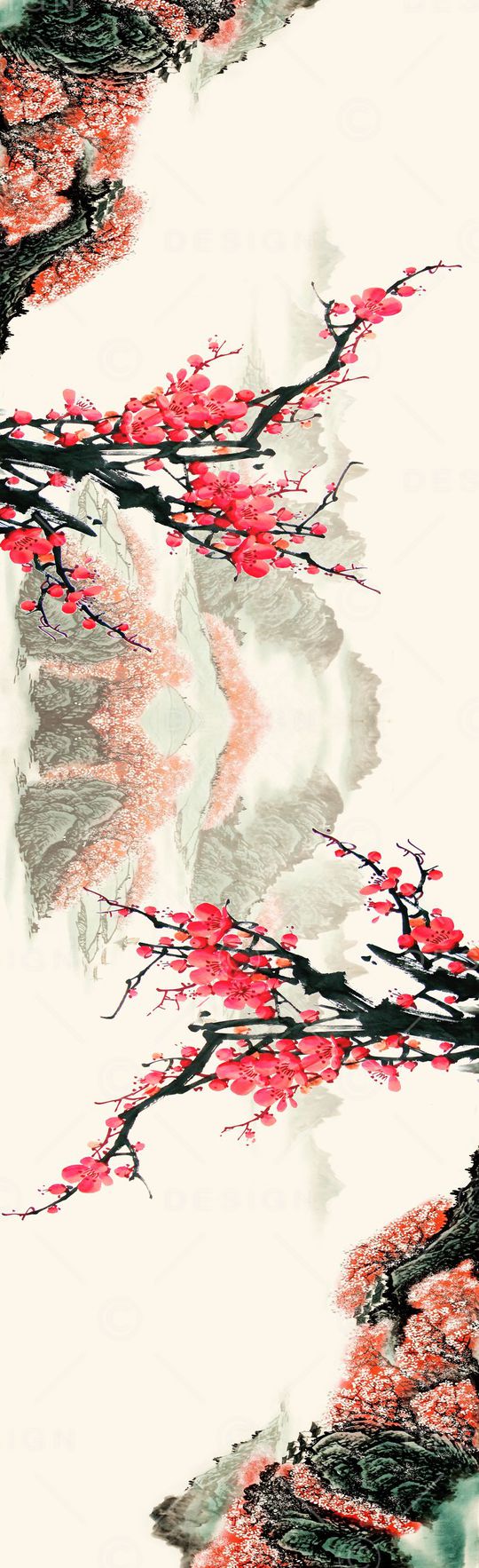 中国风印花华亿平台图片